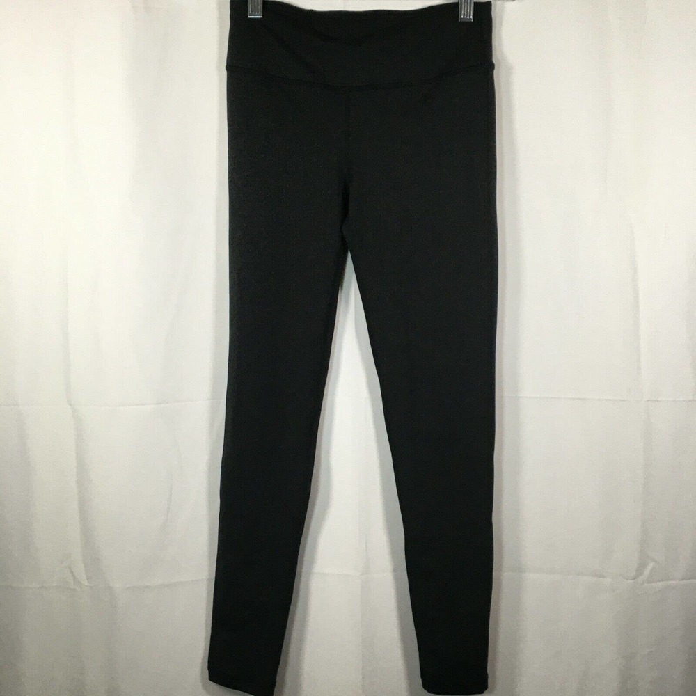 Mono B Leggings Womens Sz Small Black Stretch Knit Athletic Athleisure Lattice